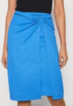 Z62T807 Women Anna Field Wrap Skirt Blue - Image 4