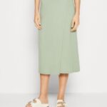 Z62T816 Women Anna Field Wrap Skirt Light Green