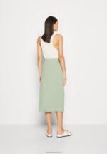 Z62T816 Women Anna Field Wrap Skirt Light Green - Image 3