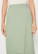 Z62T816 Women Anna Field Wrap Skirt Light Green - Image 4