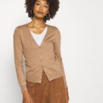 Z62T818 Women Anna Field Cardigan Camel