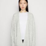 Z62T821 Women Anna Field Cardigan Mottled Grey