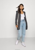 Z62T823 Women Anna Field Cardigan Dark Grey Melange - Image 2