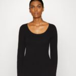 Z62T848 Women Anna Field Button Detail Jumper Black