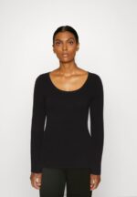 Z62T848 Women Anna Field Button Detail Jumper Black