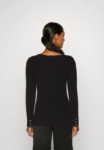 Z62T848 Women Anna Field Button Detail Jumper Black - Image 3
