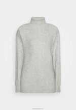 Z62T849 Women Anna Field Jumper 112 Mottled Grey - Image 5