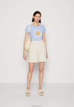 Z62T857 Women Anna Field Linen Mix Shorts Beige - Image 2