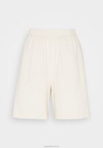 Z62T857 Women Anna Field Linen Mix Shorts Beige - Image 5