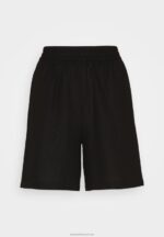 Z62T858 Women Anna Field Linen Mix Shorts Black - Image 5
