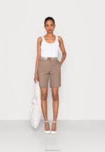 Z62T859 Women Anna Field Shorts Taupe - Image 2