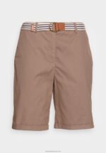 Z62T859 Women Anna Field Shorts Taupe - Image 4