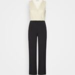 Z62T877 Women Anna Field Lurex Top Jumpsuit Black