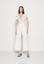 Z62T880 Women Anna Field Jumpsuit Beige/White