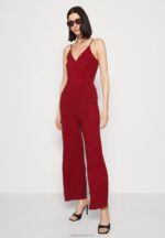 Z62T882 Women Anna Field Jumpsuit Dark Red - Image 4