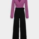 Z62T887 Women Anna Field Jumpsuit Purple/Black