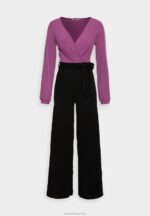Z62T887 Women Anna Field Jumpsuit Purple/Black