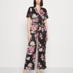 Z62T888 Women Anna Field Jumpsuit Black/Multi-Coloured