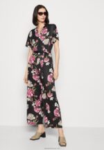 Z62T888 Women Anna Field Jumpsuit Black/Multi-Coloured - Image 4