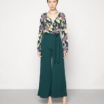 Z62T899 Women Anna Field Jumpsuit Dark Green/Yellow