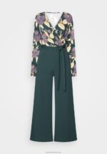 Z62T899 Women Anna Field Jumpsuit Dark Green/Yellow - Image 5