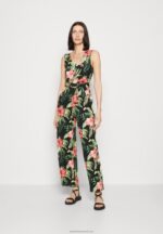 Z62T900 Women Anna Field Jumpsuit Black/Green