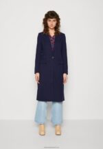 Z62T910 Women Anna Field Classic Coat Dark Blue
