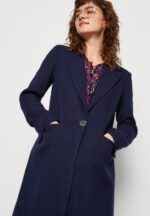 Z62T910 Women Anna Field Classic Coat Dark Blue - Image 4