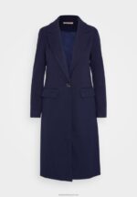 Z62T910 Women Anna Field Classic Coat Dark Blue - Image 5