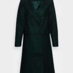 Z62T912 Women Anna Field Classic Coat Dark Green