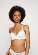 Z62T915 Women Anna Field Edison 2 Pack Non Wired T-Shirt Bra White/Grey - Image 2
