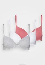 Z62T917 Women Anna Field Sunlight 3Pack Tshirt Bra T-Shirt Bra Pink/Grey/White - Image 6