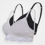 Z62T919 Women Anna Field 2Pp Maternity Bra T-Shirt Bra Grey