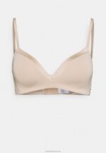 Z62T920 Women Anna Field Edison 2 Pack Non Wired T-Shirt Bra Black/Nude - Image 4