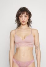 Z62T924 Women Anna Field 2 Pack Triangle Bra Grey/Pink - Image 2