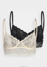 Z62T928 Women Anna Field 2 Pack Underwired Bra Pink/Black - Image 5