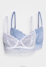 Z62T940 Women Anna Field 2 Pack Underwired Bra 503 Dark Blue_001 White - Image 5