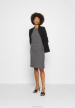 Z62T94 Women Anna Field Shift Dress Grey Marl - Image 2