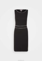 Z62T95 Women Anna Field Shift Dress Black/White - Image 5