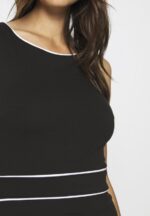 Z62T95 Women Anna Field Shift Dress Black/White - Image 7