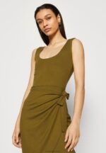 Z62T97 Women Anna Field Jersey Dress Olive - Image 4