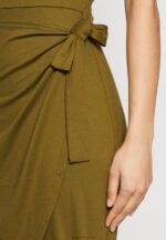 Z62T97 Women Anna Field Jersey Dress Olive - Image 6
