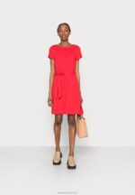 Z62T99 Women Anna Field Jersey Dress Red - Image 2